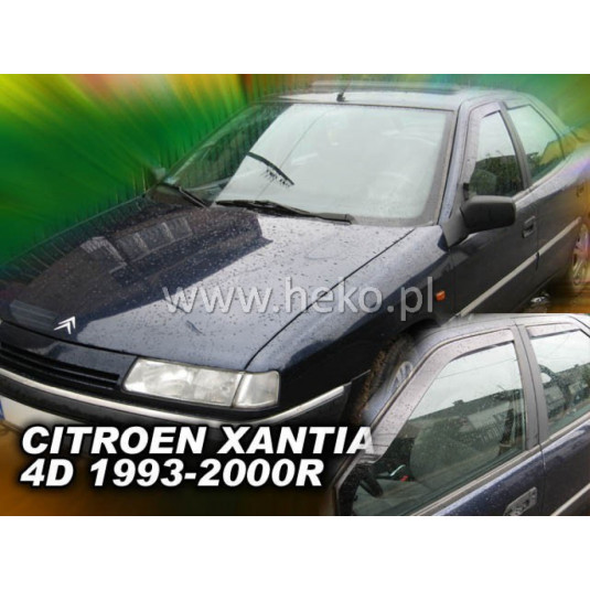 Deflektory CITROËN Xantia 4D (+zadné) Sedan (1993-2000)