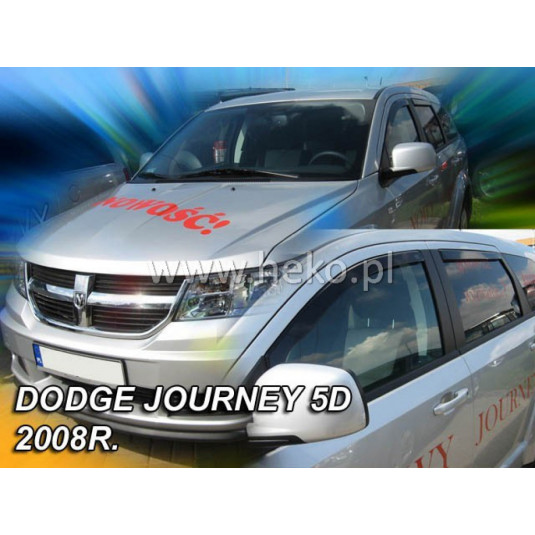 Deflektory DODGE Journey 5D (+zadné) (od 2008)