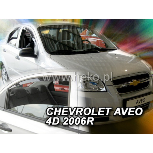 Deflektory CHEVROLET Aveo 4D (+zadné) Sedan (2006-2011)