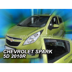 Deflektory CHEVROLET Spark 5D (+zadné) (od 2010)