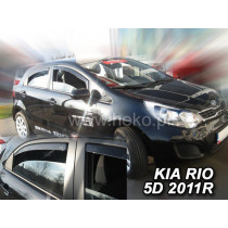 Deflektory KIA Rio 5D (+zadné) HB (2011-2017)