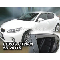 Deflektory LEXUS CT 200H 5D (+zadné) (od 2011)