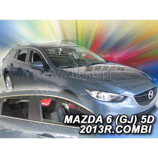 Deflektory MAZDA 6 5D (+zadné) Combi (od 2013)