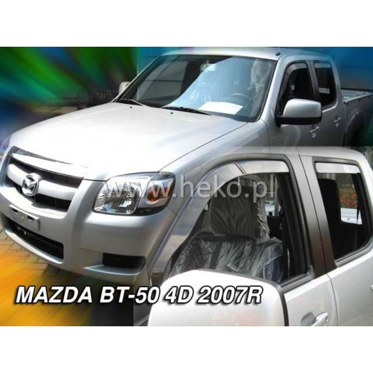 Deflektory MAZDA BT50 4D (+zadné) (od 2007)