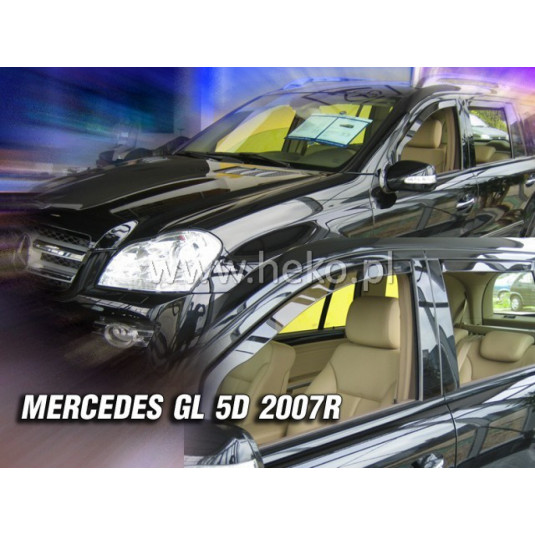 Deflektory MERCEDES GL-Class X164 5D (+zadné) (2007-2012)