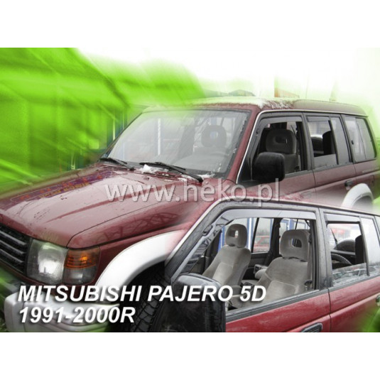 Deflektory MITSUBISHI Pajero 5D (+zadné) (1991-2000)