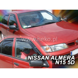 Deflektory NISSAN Almera N15 4/5D (+zadné) (1995-2000)