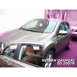 Deflektory NISSAN Qashqai +2 5D (+zadné) (2008-2014)