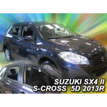 Deflektory SUZUKI SX4 S-Cross 5D (+zadné) HB (od 2013)