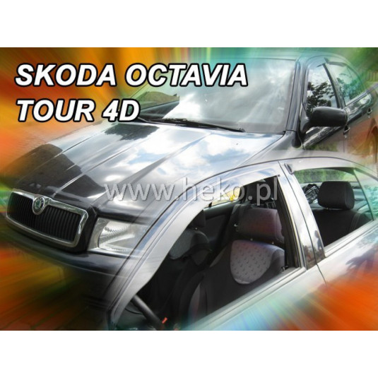 Deflektory ŠKODA Octávia I 4D (+zadné) Sedan (1997-2004)