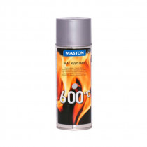 Maston Heatresistant spray 400mml 600°C strieborný