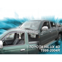 Deflektory TOYOTA Hilux 4D (+zadné) (1998-2005)