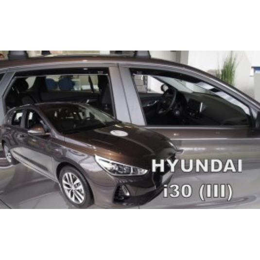 Deflektory HYUNDAI i30 5D (+zadné) HTB / CW (od 2017)