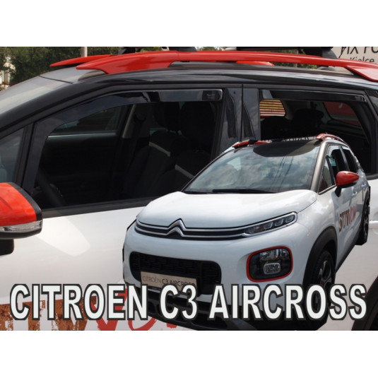 Deflektory CITROËN C3 Aircross 5D (+zadné) (od 2017)