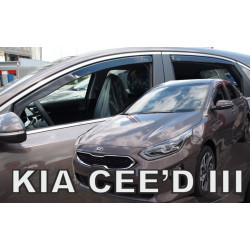 Deflektory KIA Ceed 5D HTB (+zadné) (od 2017)