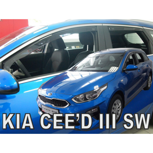 Deflektory KIA Ceed III 5D SW(+zadné) (od 2018)