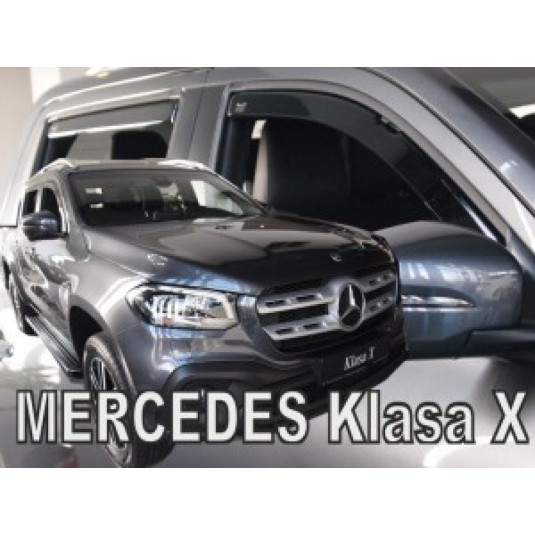 Deflektory MERCEDES X-Class 4D (+zadné) (od 2017)