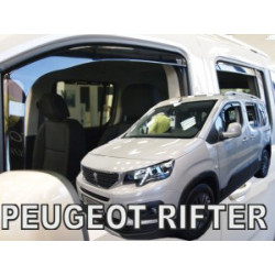 Deflektory PEUGEOT Rifter 4D/5D (+zadné) (od 2018)