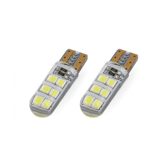 Žiarovky LED STANDARD T10 W5W 12xSMD 2835 12V Silca (2ks)