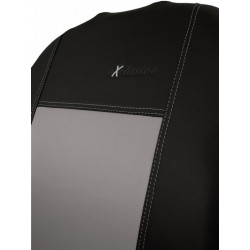 Autopoťahy Exclusive Leather sivo-čierne (koža)