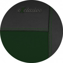 Autopoťahy Exclusive Leather zeleno-čierne (koža)