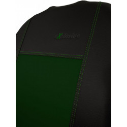 Autopoťahy Exclusive Leather zeleno-čierne (koža)