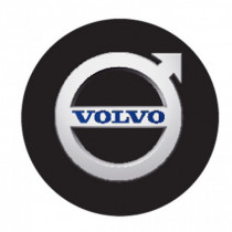 Samolepky živicové 3D Volvo čierne 4ks