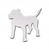 Dizajnové nalepovacie chrómové logo DOG.