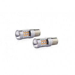 LED žiarovky CANBUS (P21W) 12V/24V oranžová