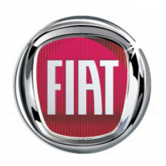 Samolepky živicové 3D Fiat červený 4ks