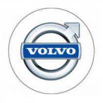 Samolepky živicové 3D Volvo (biela) 4ks