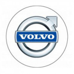 Samolepky živicové 3D Volvo (biela) 4ks