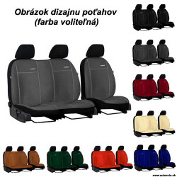 Poťahy pre TOYOTA PROACE 2+1 II (od 2017) Comfort (Alcantara)