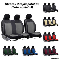 Poťahy pre VOLKSWAGEN VW T6 2+1 WITH A TABLE (od 2015) Exclusive Leather (koža)