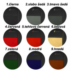 Poťahy pre TOYOTA Prius plus 7x1 (2013-2016) Exclusive Alcantara (Alcantara-koža)