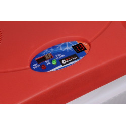 Chladiaci box 30litrů RED 220 / 12V displej s teplotou + ohrev