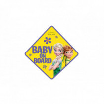 Tabuľka do auta - Dieťa v aute - BABY ON BOARD FROZEN