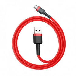 Kábel USB na micro USB BASEUS Cafule 1,5A 200cm červený