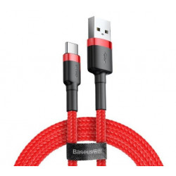 Kábel USB na USB-C BASEUS Cafule 1,5A 100cm červený