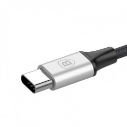 Kábel USB-C BASEUS 3v1 Lightning / Micro 3A 1,2 m čierny