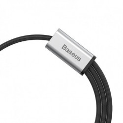 Kábel USB-C BASEUS 3v1 Lightning / Micro 3A 1,2 m čierny