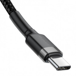 Kábel USB-C na USB-C BASEUS Cafule PD 2.0, QC 3.0, 60W, 200 cm