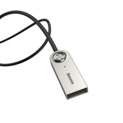 USB, AUX audio adaptér Bluetooth 5.0 BASEUS čierny