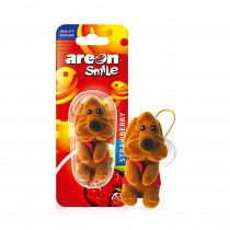 Osviežovač vzduchu Areon Smile Toy – vôňa Strawberry, Hnedý psík
