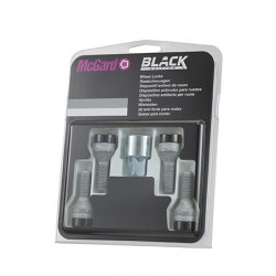 Bezpečnostné šróby McGard M14x1,5x27,3mm 60° BLACK EDITION