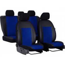 Autopoťahy UNICO (pre väčšie sedadlá) modro-čierne (Alcantara-koža)