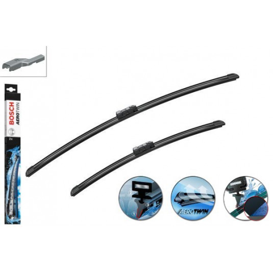 Stierače Bosch Aerotwin sada pre JAGUAR F-Pace (04.16-súč.) 650/475mm