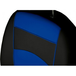 Autopoťahy Štandard 1+1 predné (koža) modro-čierne
