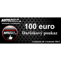 Elektronický darčekový poukaz AutoZulu.sk na nákup tovaru v hodnote 100 €