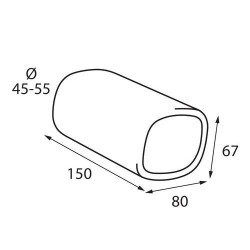 Koncovka výfuku (Ø výfuku do 55mm) TS-18L